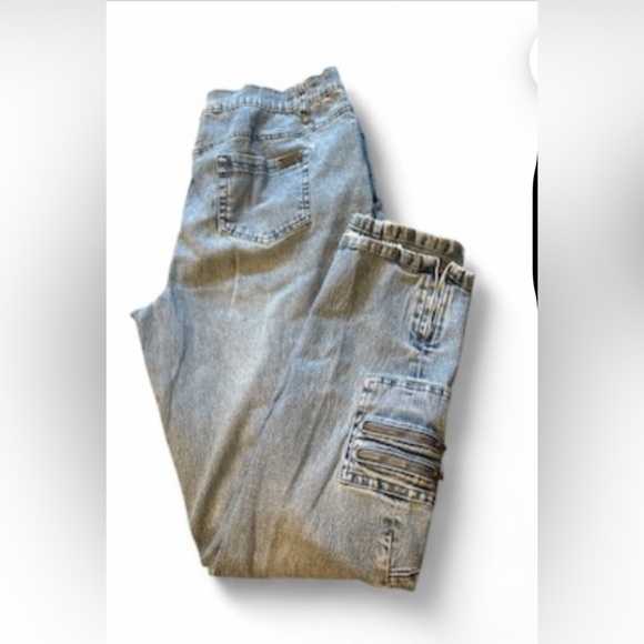 DG2 by Diane Gilman Light Blue Relaxed Men's Jeans - Picture 9 of 13